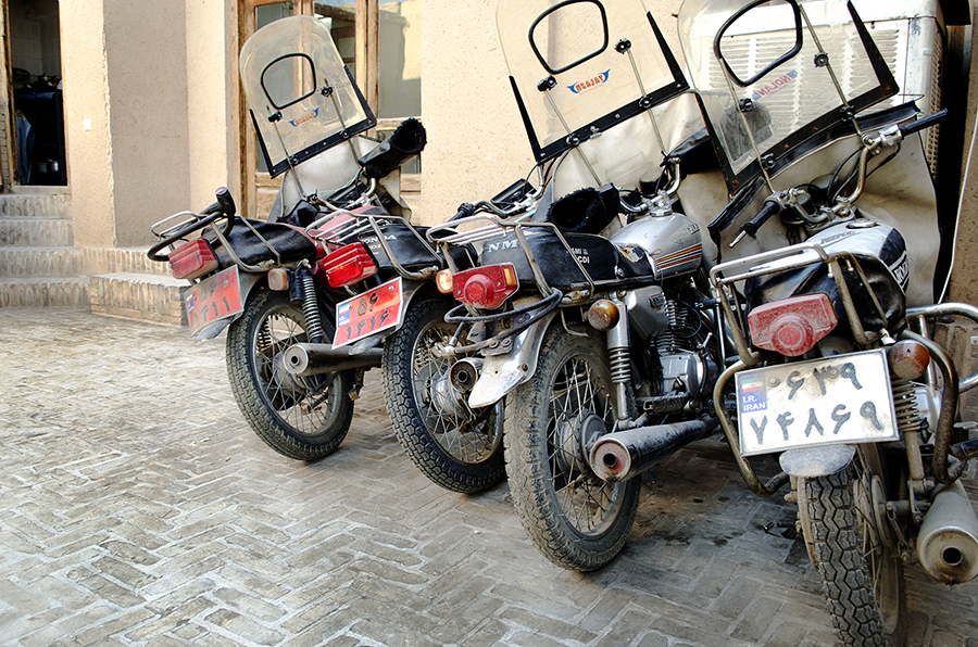 twins on tour motorbikes in iran