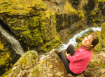 big waterfall kasia kowalczyk twins on tour iceland
